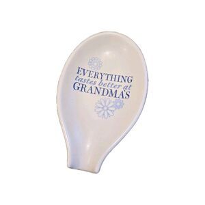 Vintage Hallmark Floral Everything Tastes Better at Grandma's Kitchen Spoon Rest